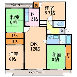 パークサイド千成の物件間取画像